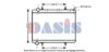 AKS DASIS 160103N Radiator, engine cooling